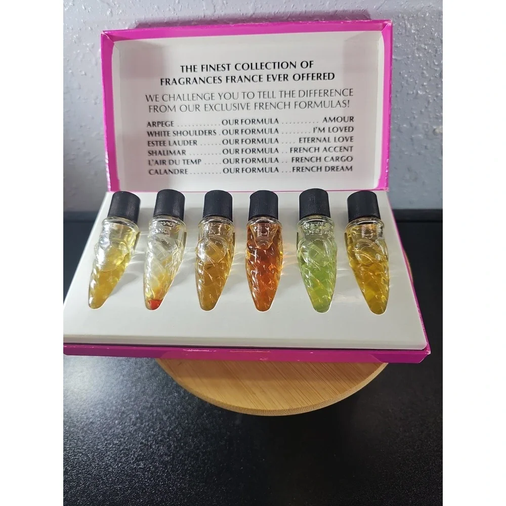 Vintage The French  Collection Six Perfumes By Louis D'or Of France Gift Boxed